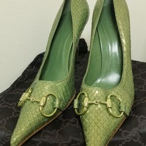 Gucci Snakeskin Heels